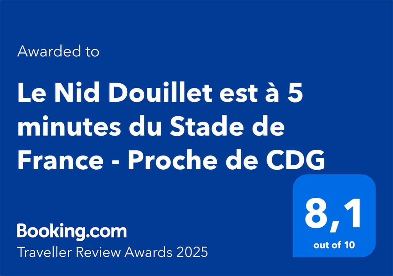 Le Nid Douillet Appartement Confortable A 5 Min Du Stade De France Et Proche De L'Aeroport Cdg Saint-Denis  Esterno foto